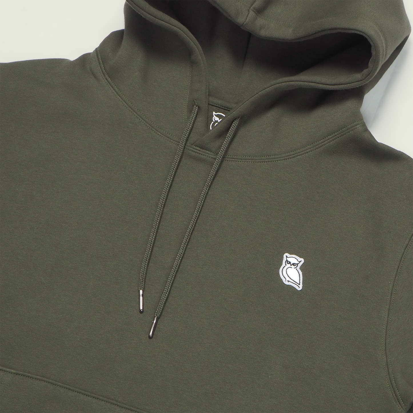 hoodie neck collar olive