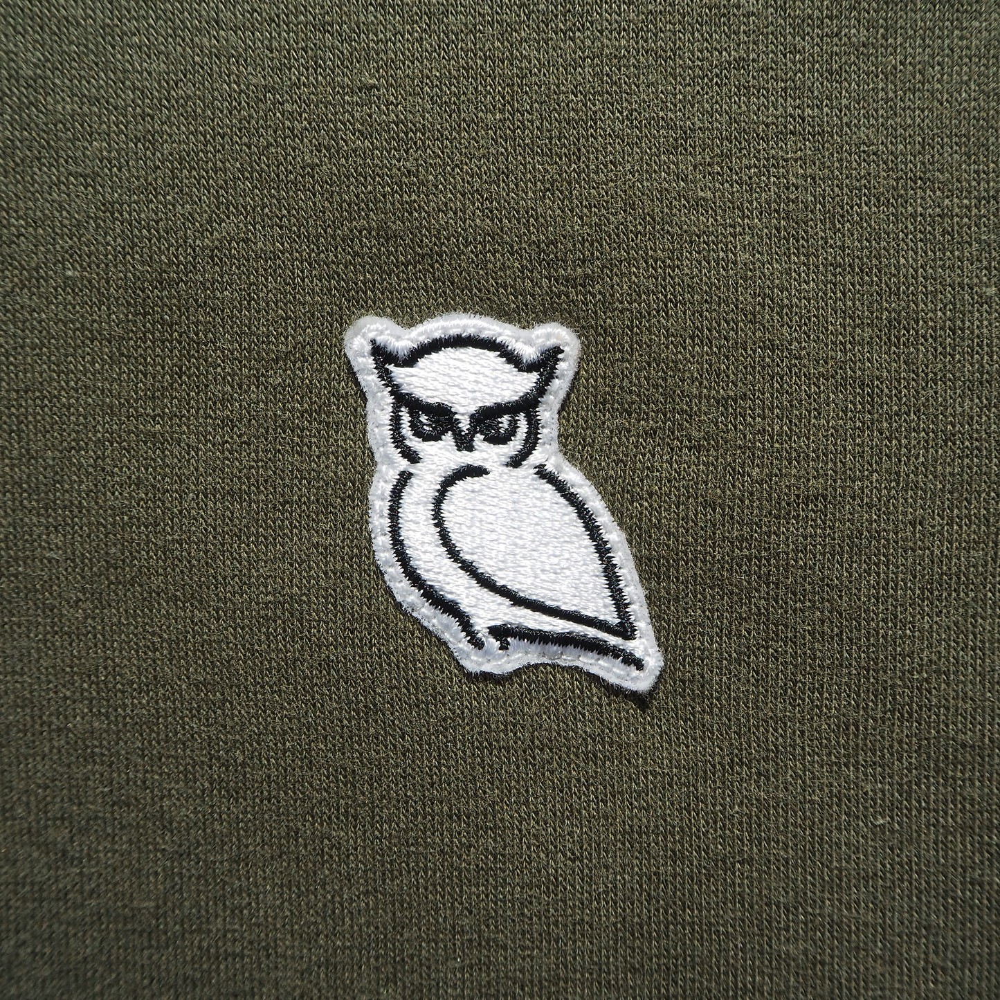owl logo hoodie olive