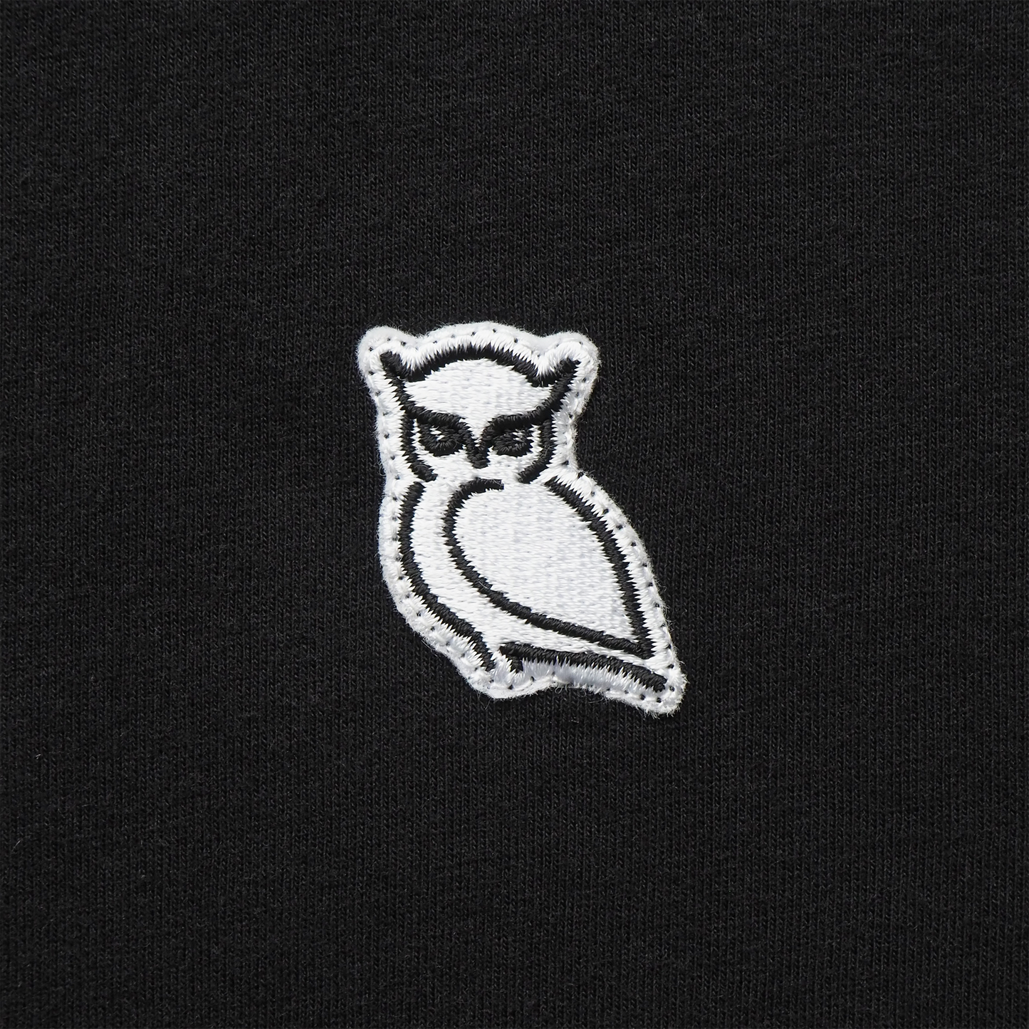 OWL PATCH T-SHIRT (UNISEX) / BLACK
