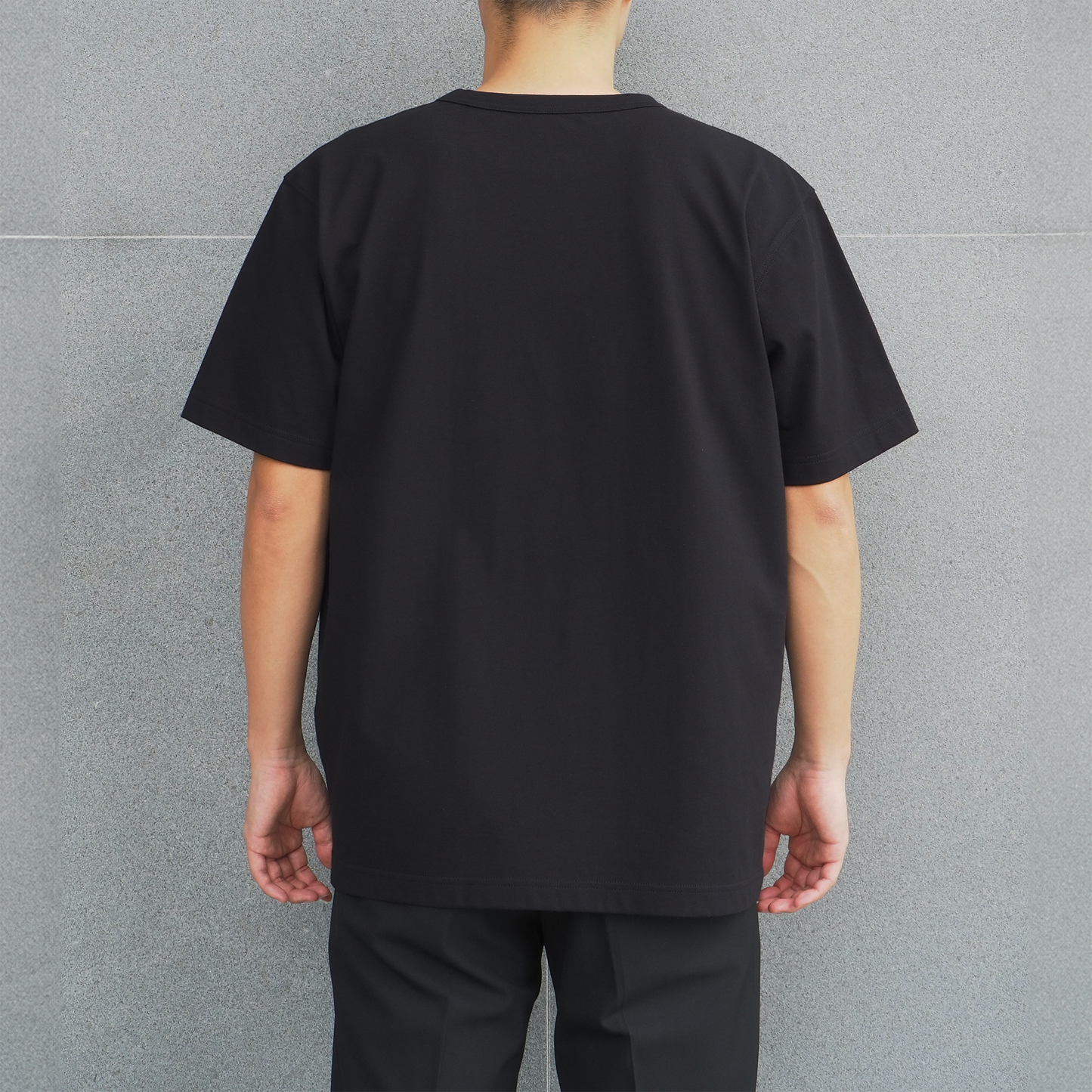 OWL PATCH T-SHIRT (UNISEX) / BLACK