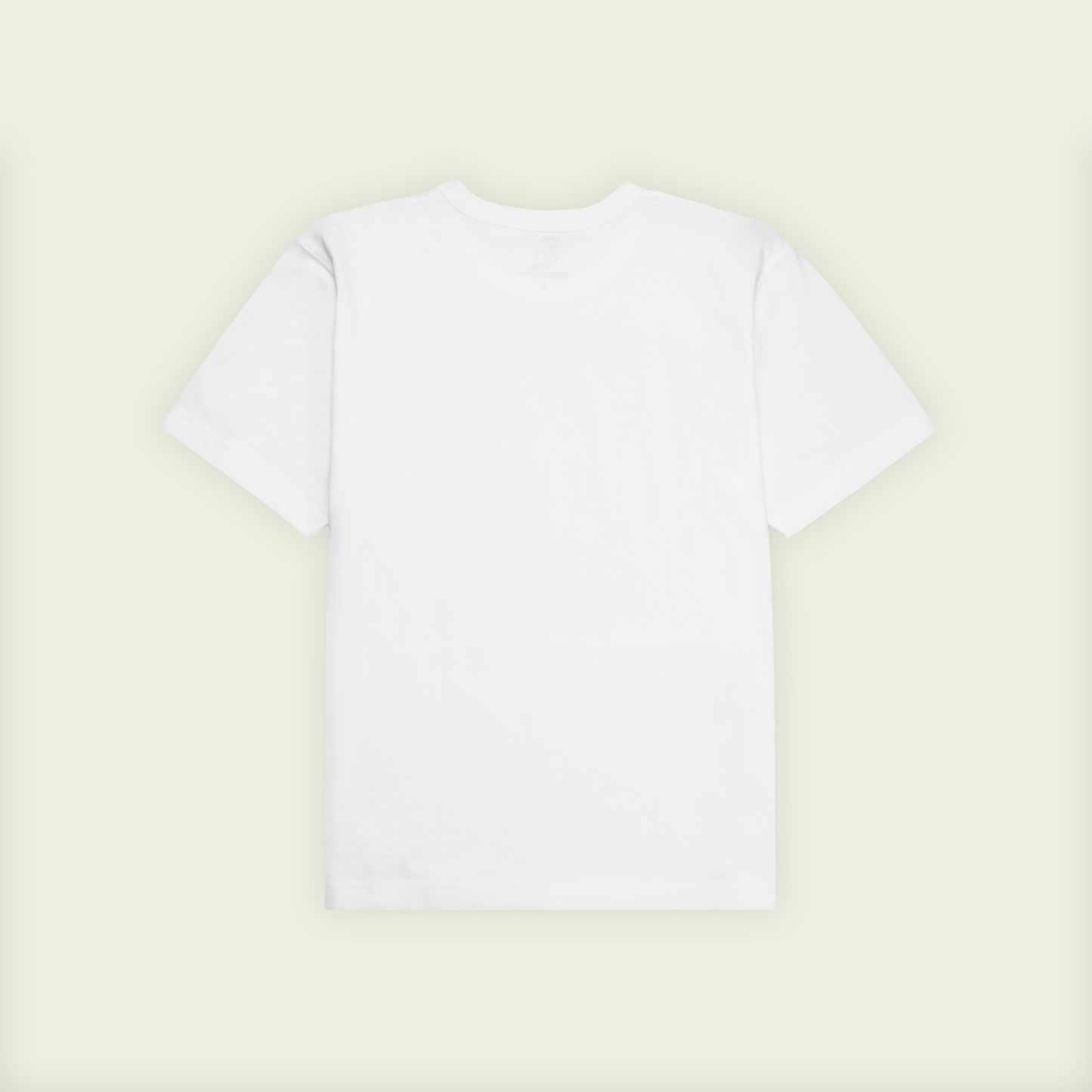OWL PATCH T-SHIRT (UNISEX) / WHITE