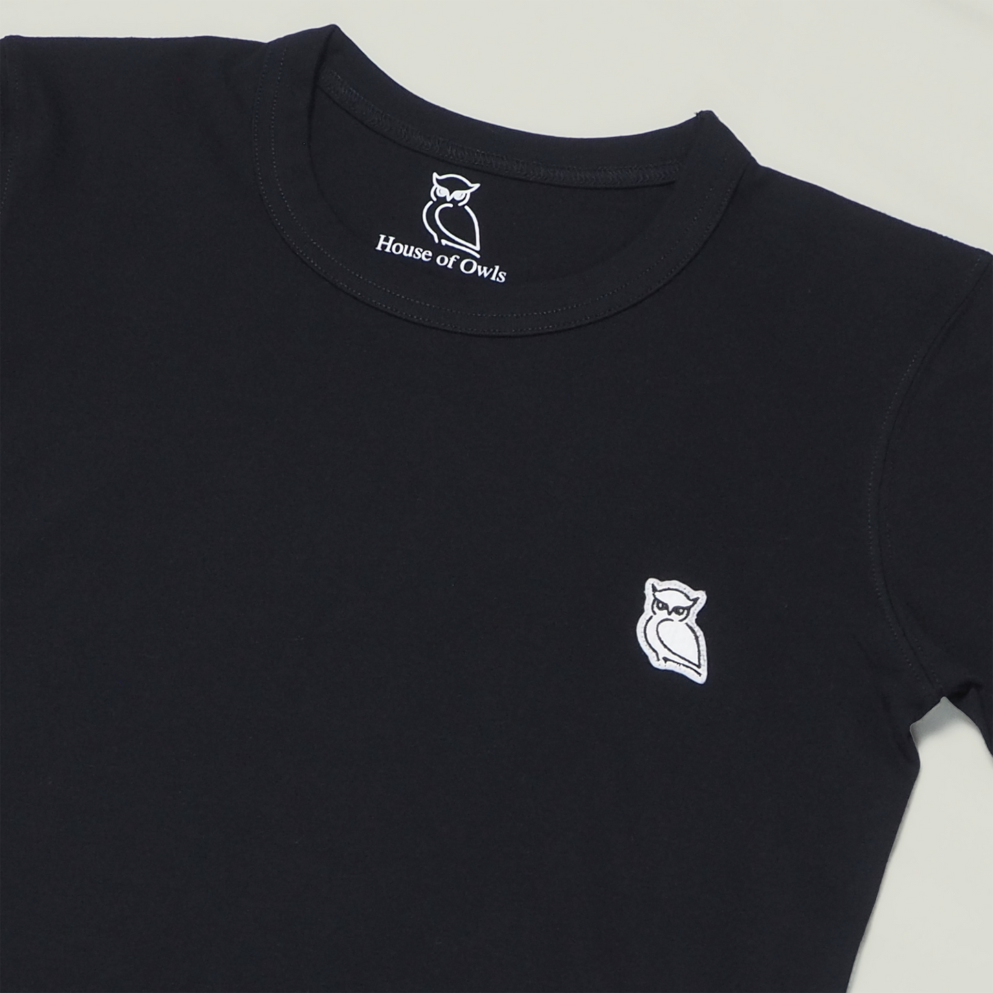 OWL PATCH T-SHIRT (WOMEN) / BLACK