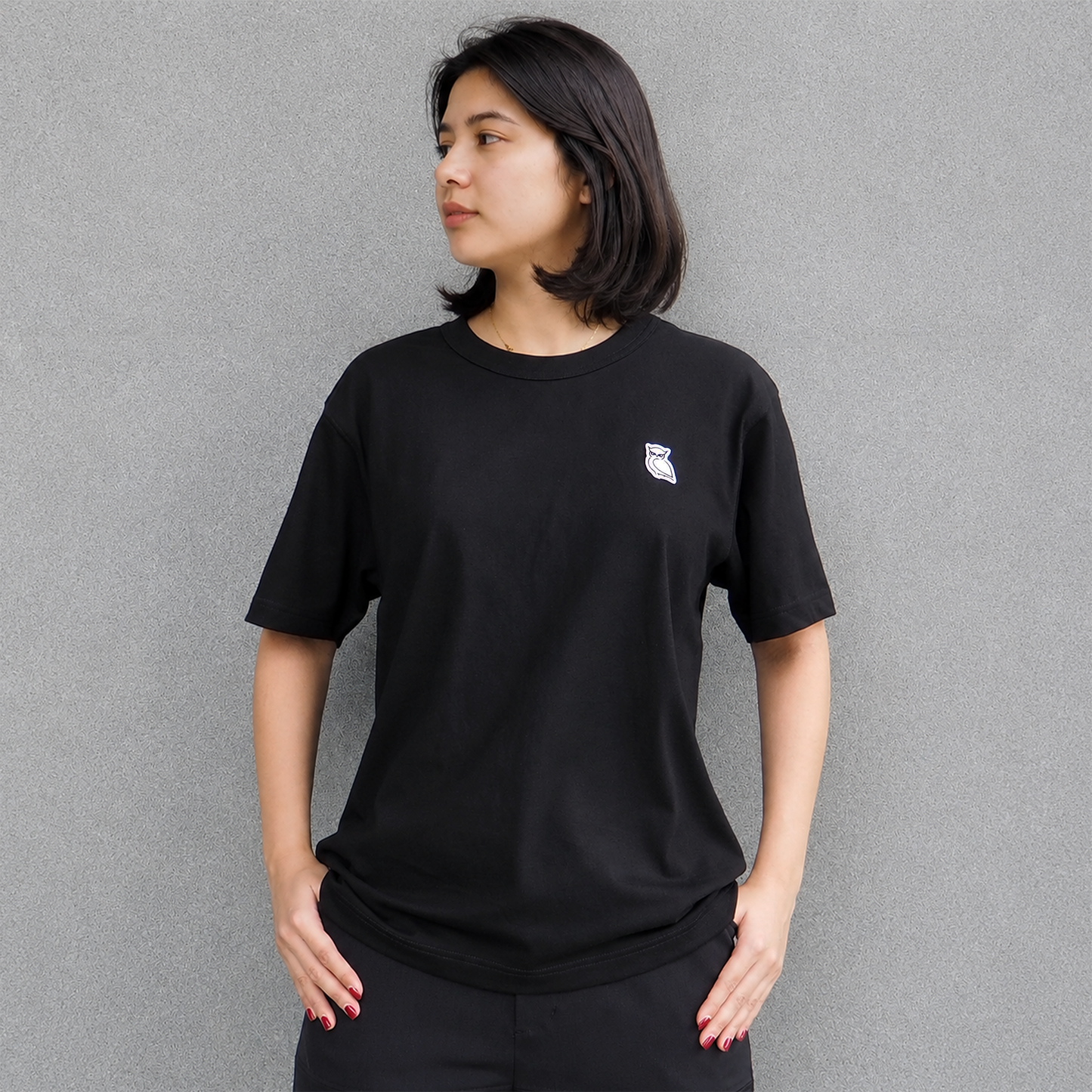 OWL PATCH Tシャツ / BLACK