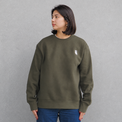OWL PATCH スウェットシャツ / OLIVE