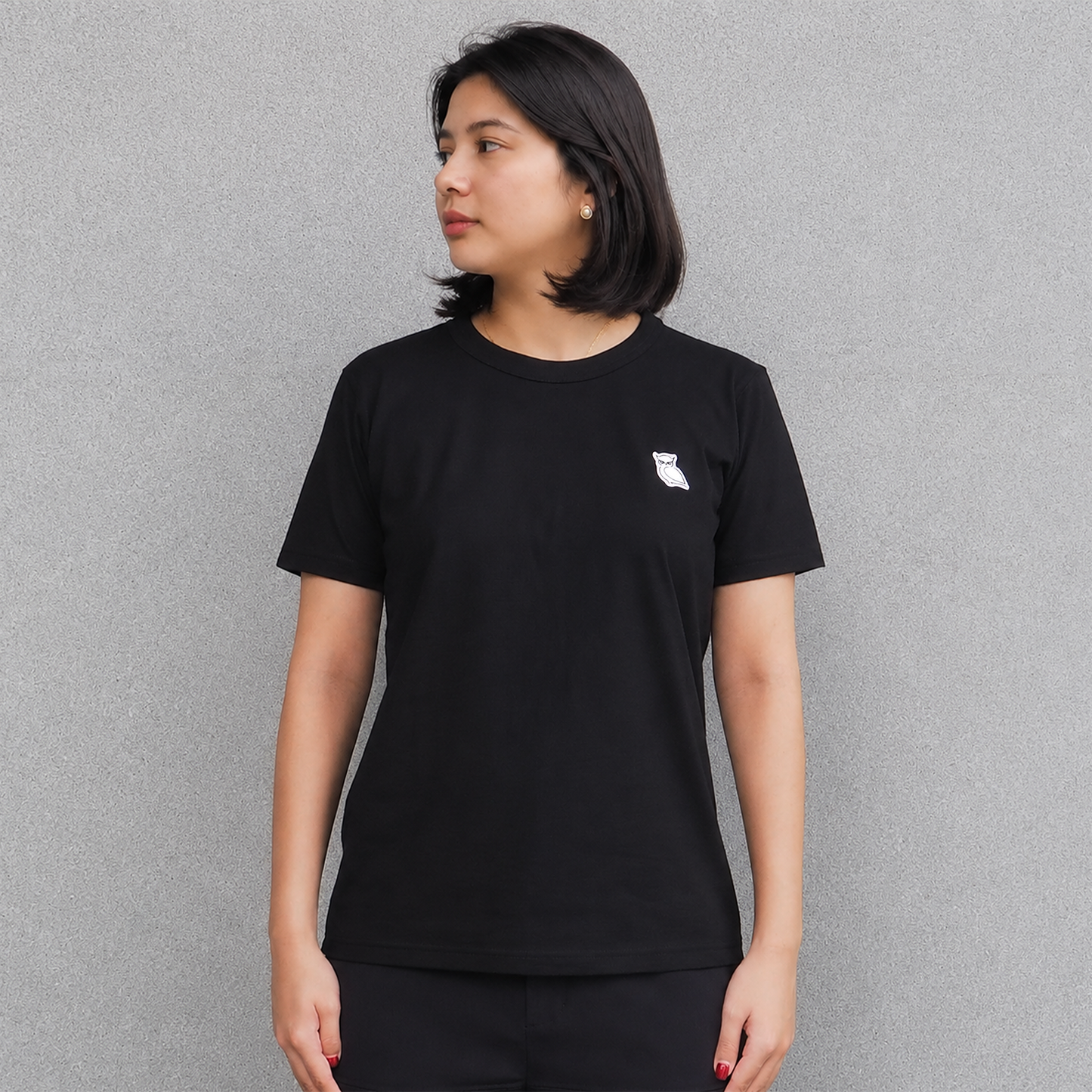 OWL PATCH Tシャツ (WOMEN) / BLACK
