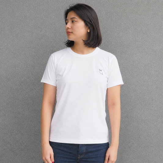 OWL PATCH Tシャツ (WOMEN) / WHITE
